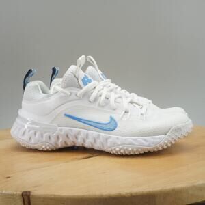 Mens 6 / Womens 7.5 - Nike Alpha Huarache 9 Elite UNC Tar Heels PE Turf Shoes